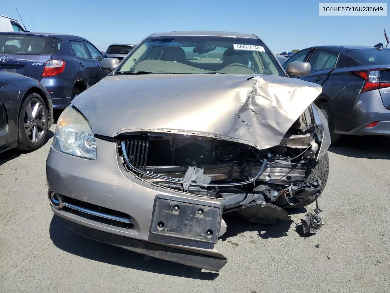 2006 Buick Lucerne Cxs VIN: 1G4HE57Y16U236649 Lot: 58860744