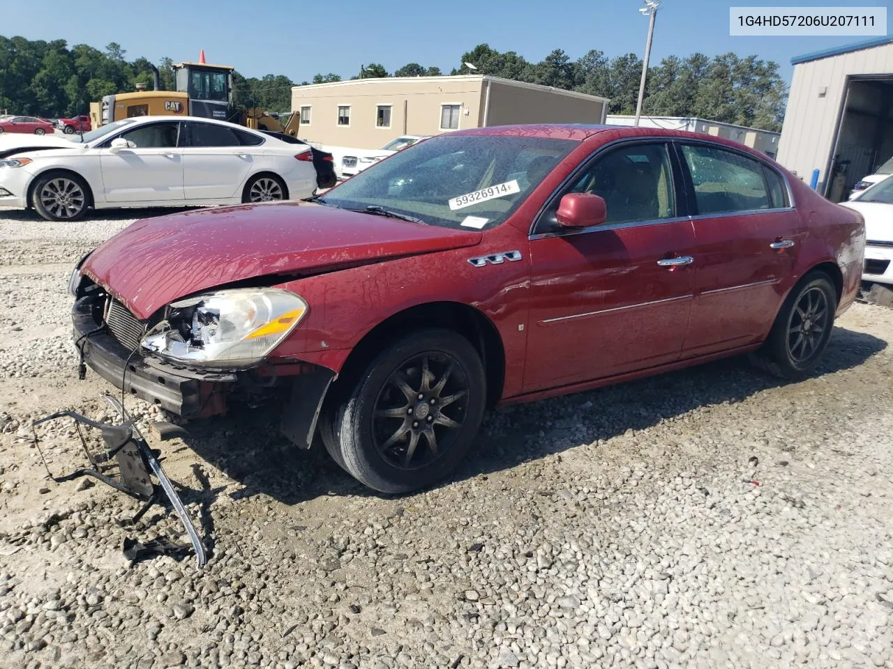 2006 Buick Lucerne Cxl VIN: 1G4HD57206U207111 Lot: 59326914