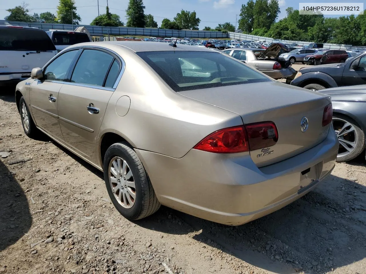 2006 Buick Lucerne Cx VIN: 1G4HP57236U178212 Lot: 60346094