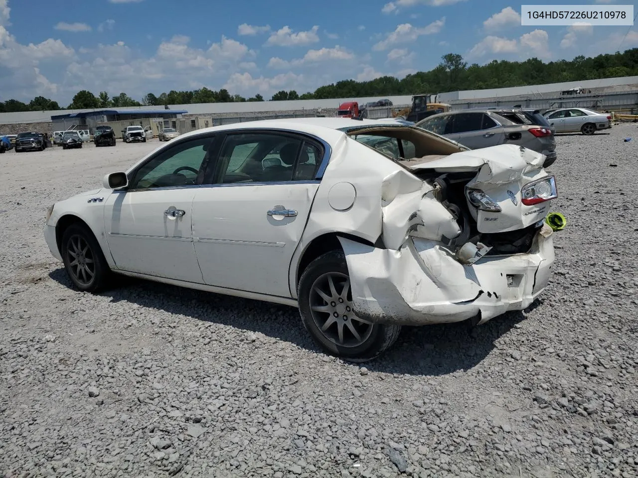 2006 Buick Lucerne Cxl VIN: 1G4HD57226U210978 Lot: 60855644