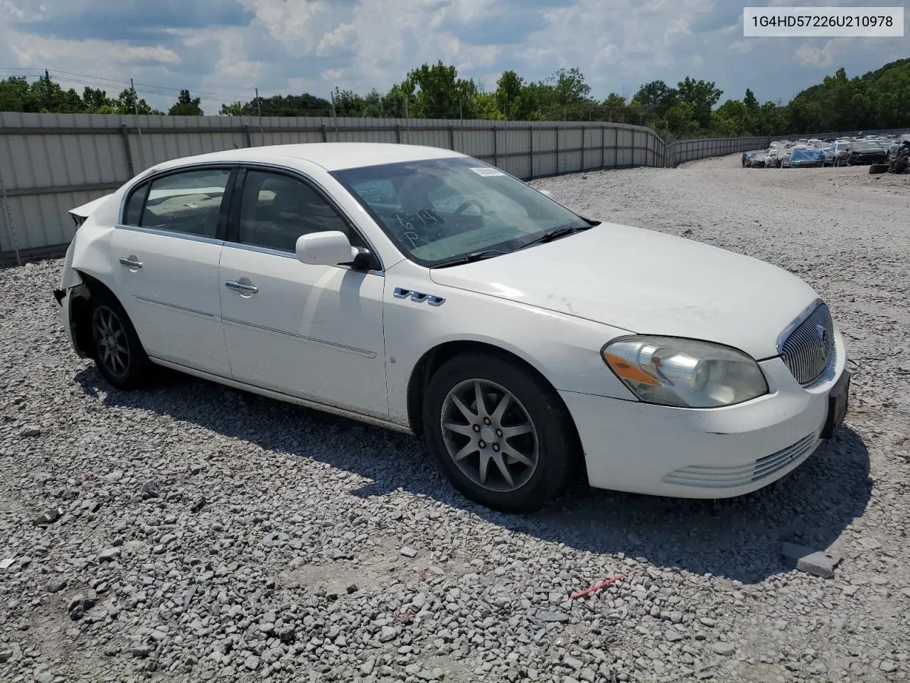 2006 Buick Lucerne Cxl VIN: 1G4HD57226U210978 Lot: 60855644