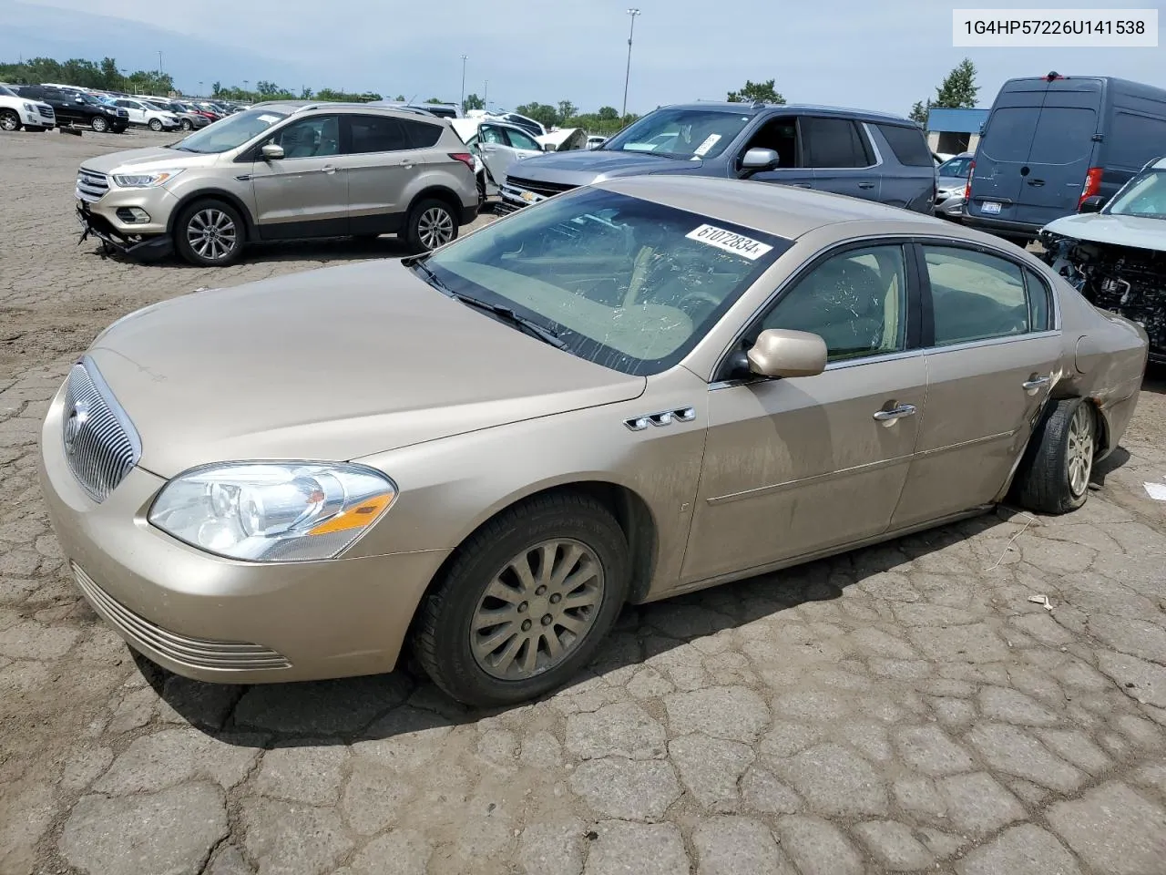 2006 Buick Lucerne Cx VIN: 1G4HP57226U141538 Lot: 61072834