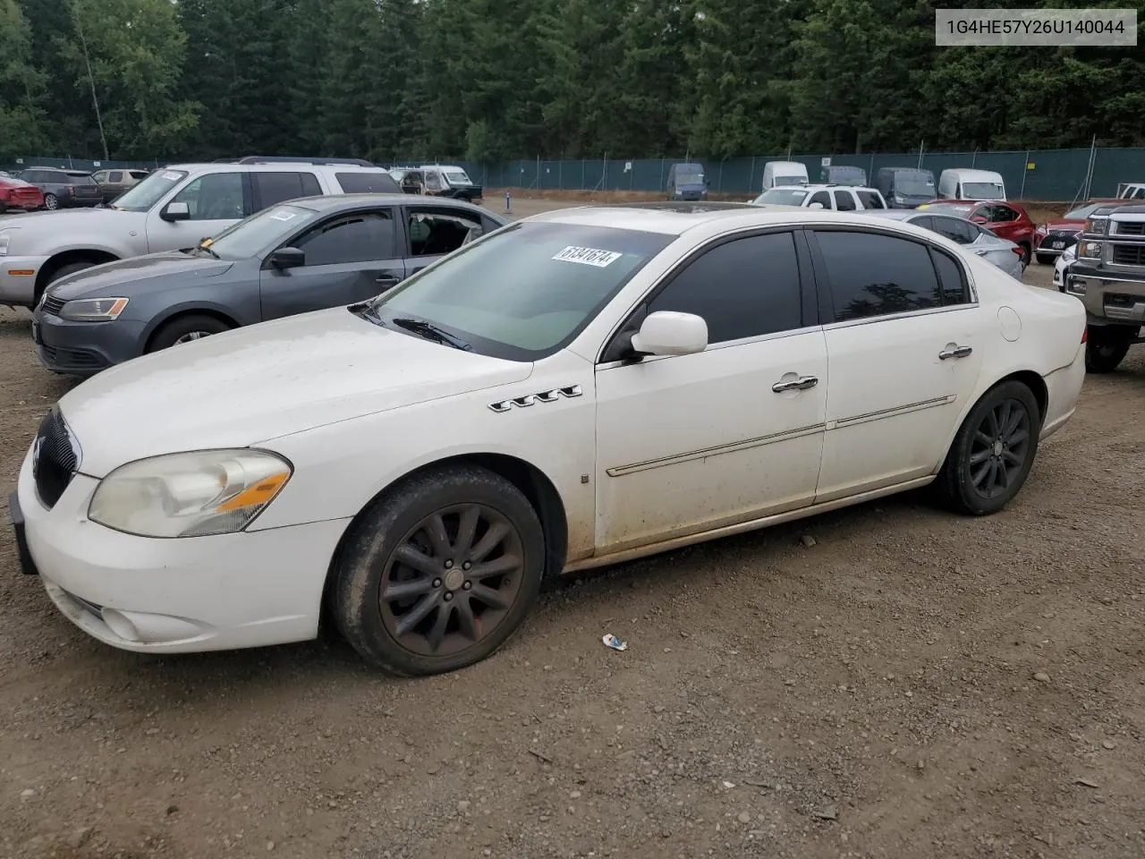 2006 Buick Lucerne Cxs VIN: 1G4HE57Y26U140044 Lot: 61341674