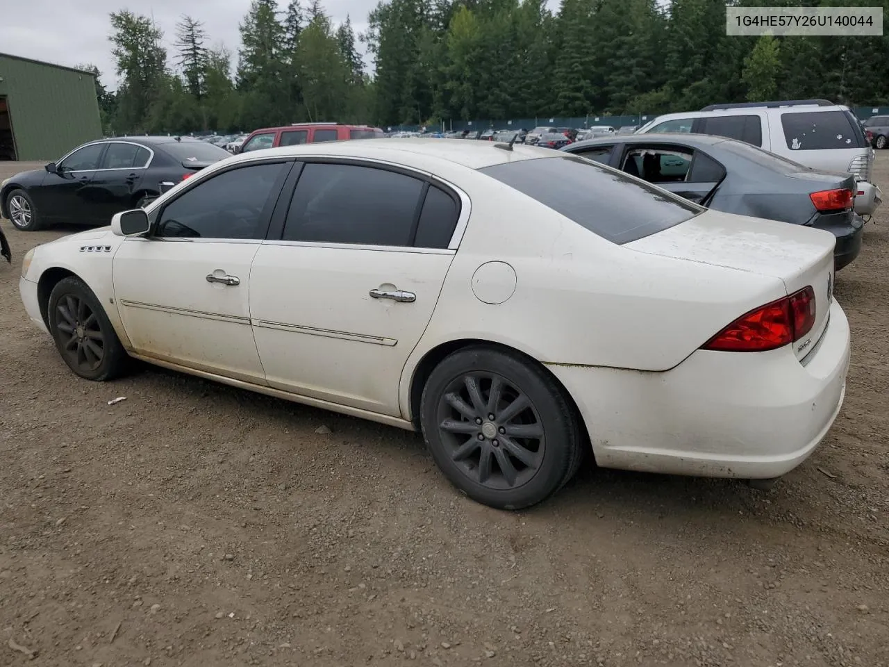 2006 Buick Lucerne Cxs VIN: 1G4HE57Y26U140044 Lot: 61341674