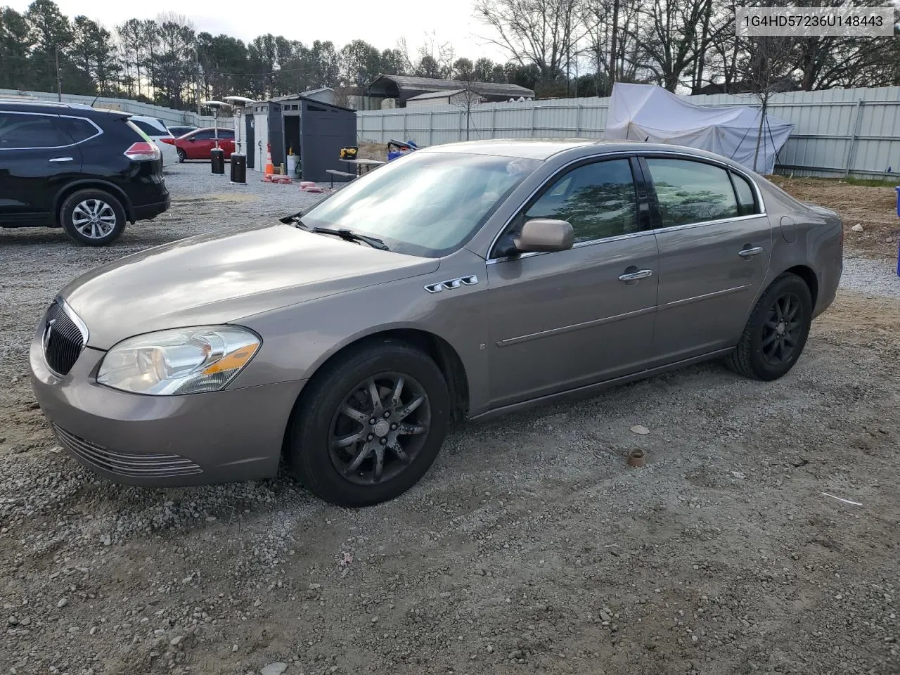 2006 Buick Lucerne Cxl VIN: 1G4HD57236U148443 Lot: 81223863