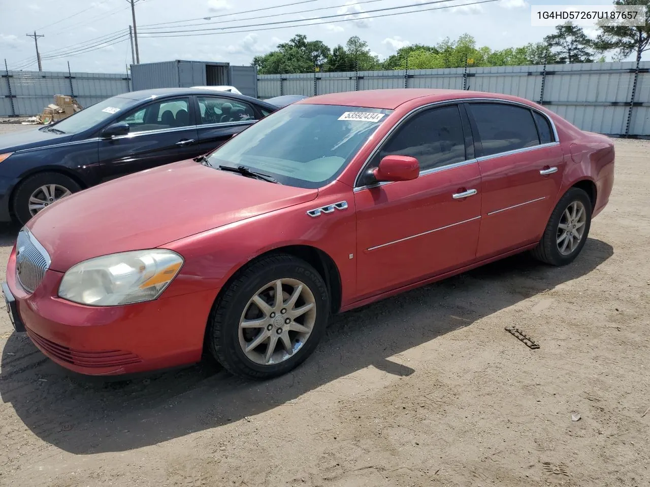 2007 Buick Lucerne Cxl VIN: 1G4HD57267U187657 Lot: 53592434