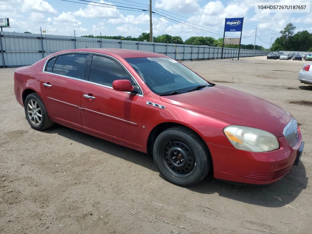 2007 Buick Lucerne Cxl VIN: 1G4HD57267U187657 Lot: 53592434