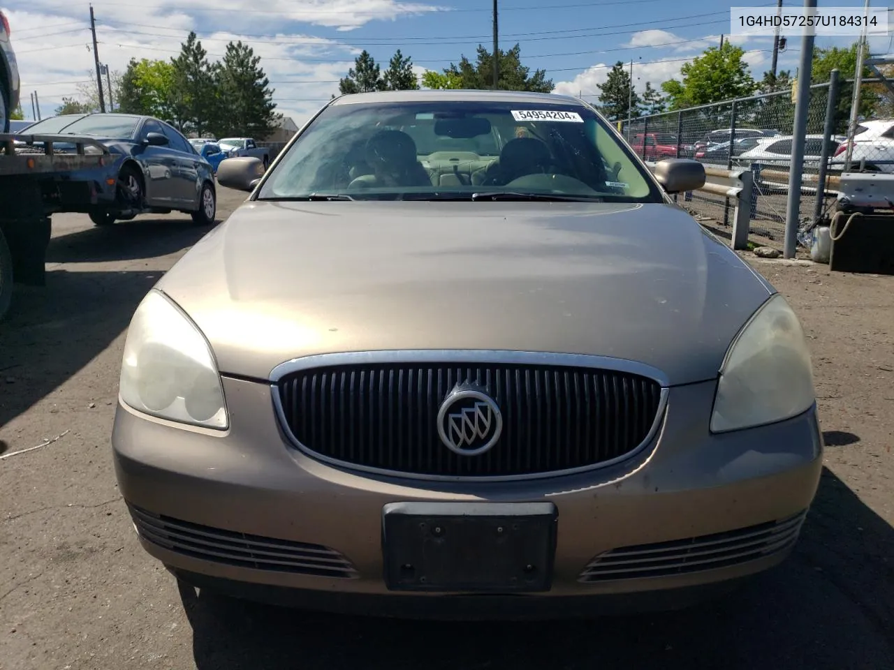 2007 Buick Lucerne Cxl VIN: 1G4HD57257U184314 Lot: 54954204