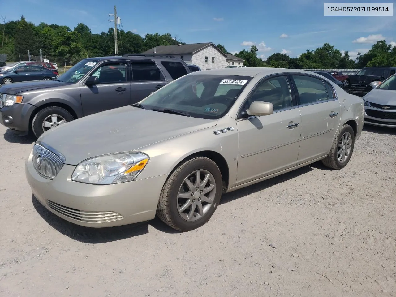 2007 Buick Lucerne Cxl VIN: 1G4HD57207U199514 Lot: 55330434