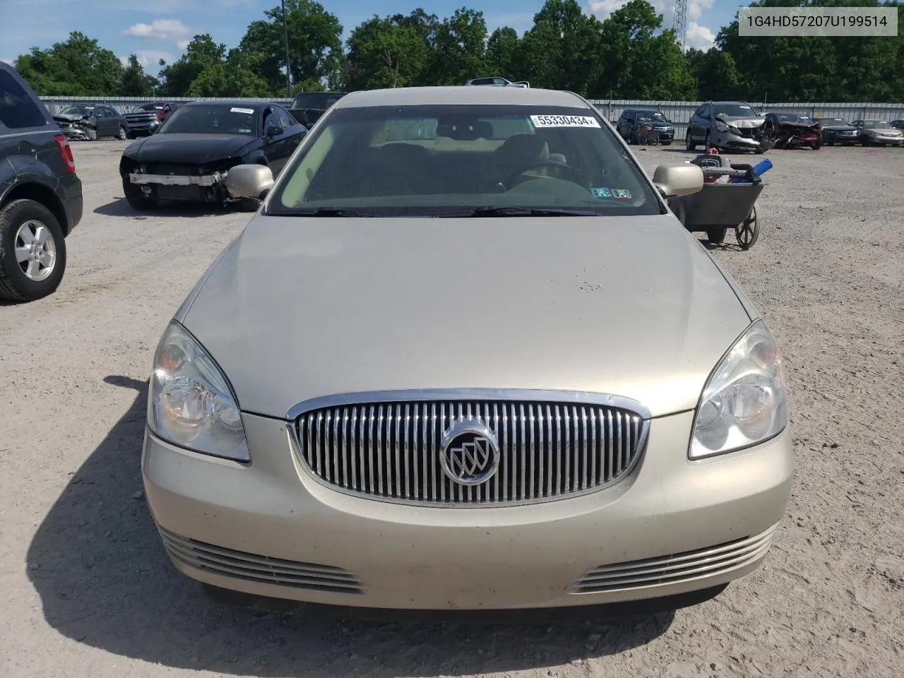 2007 Buick Lucerne Cxl VIN: 1G4HD57207U199514 Lot: 55330434