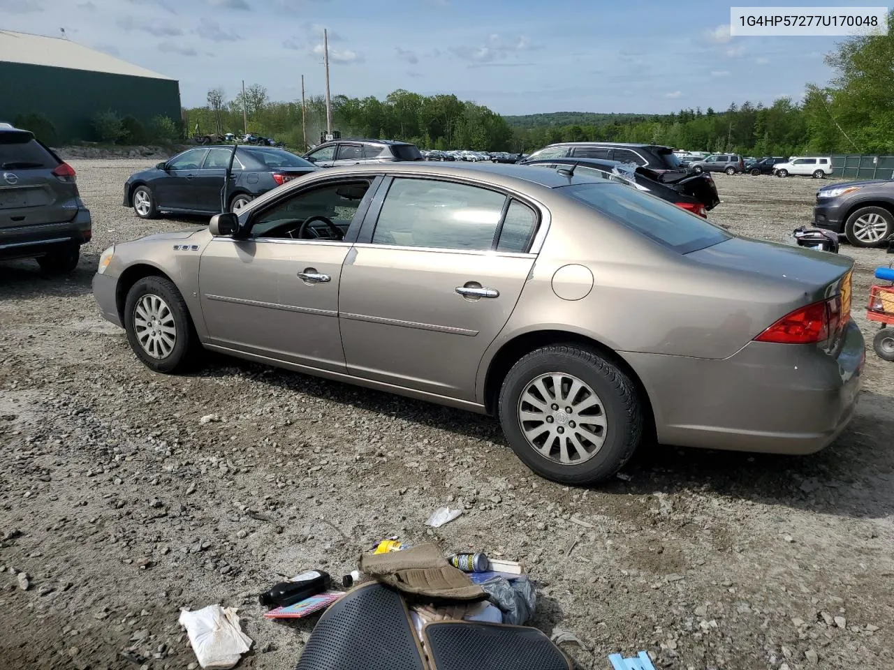 2007 Buick Lucerne Cx VIN: 1G4HP57277U170048 Lot: 55487994