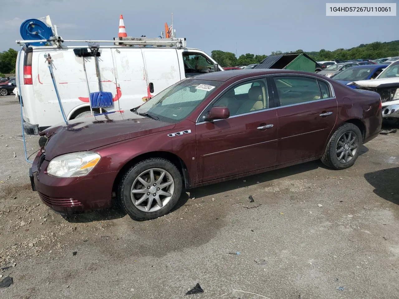 2007 Buick Lucerne Cxl VIN: 1G4HD57267U110061 Lot: 55720284