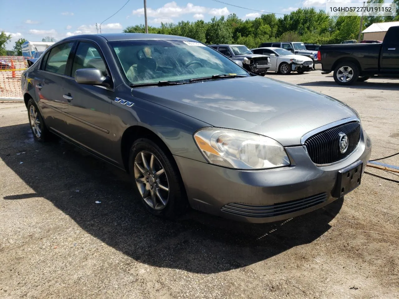 2007 Buick Lucerne Cxl VIN: 1G4HD57277U191152 Lot: 56571814