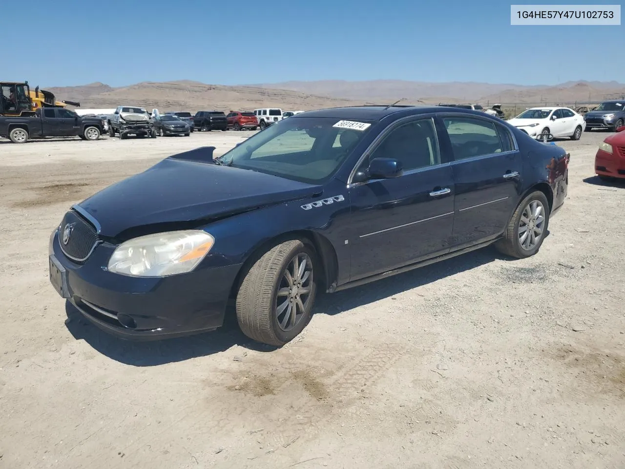 1G4HE57Y47U102753 2007 Buick Lucerne Cxs