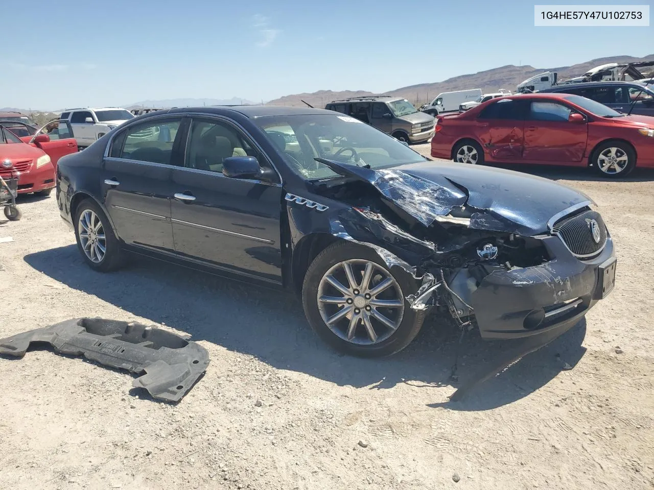 2007 Buick Lucerne Cxs VIN: 1G4HE57Y47U102753 Lot: 56918774