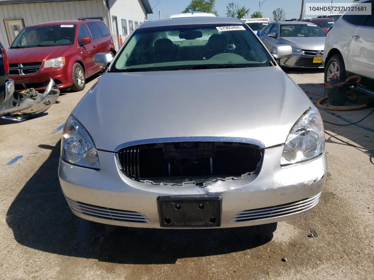 2007 Buick Lucerne Cxl VIN: 1G4HD57237U121681 Lot: 57903404