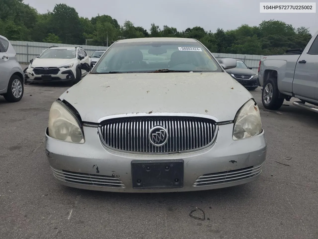 2007 Buick Lucerne Cx VIN: 1G4HP57277U225002 Lot: 58002424