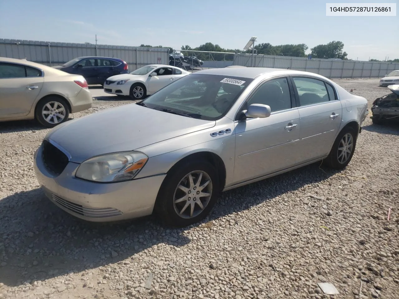 2007 Buick Lucerne Cxl VIN: 1G4HD57287U126861 Lot: 59300564