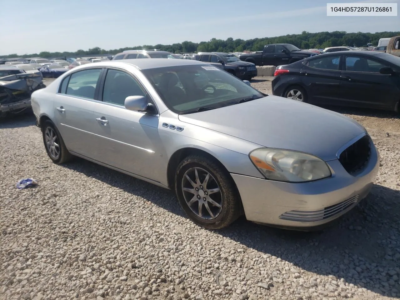 2007 Buick Lucerne Cxl VIN: 1G4HD57287U126861 Lot: 59300564