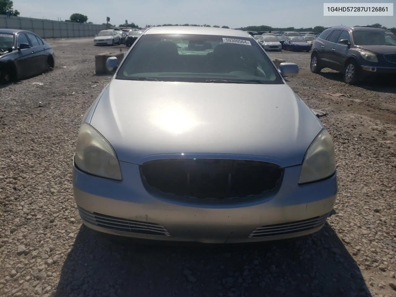 2007 Buick Lucerne Cxl VIN: 1G4HD57287U126861 Lot: 59300564