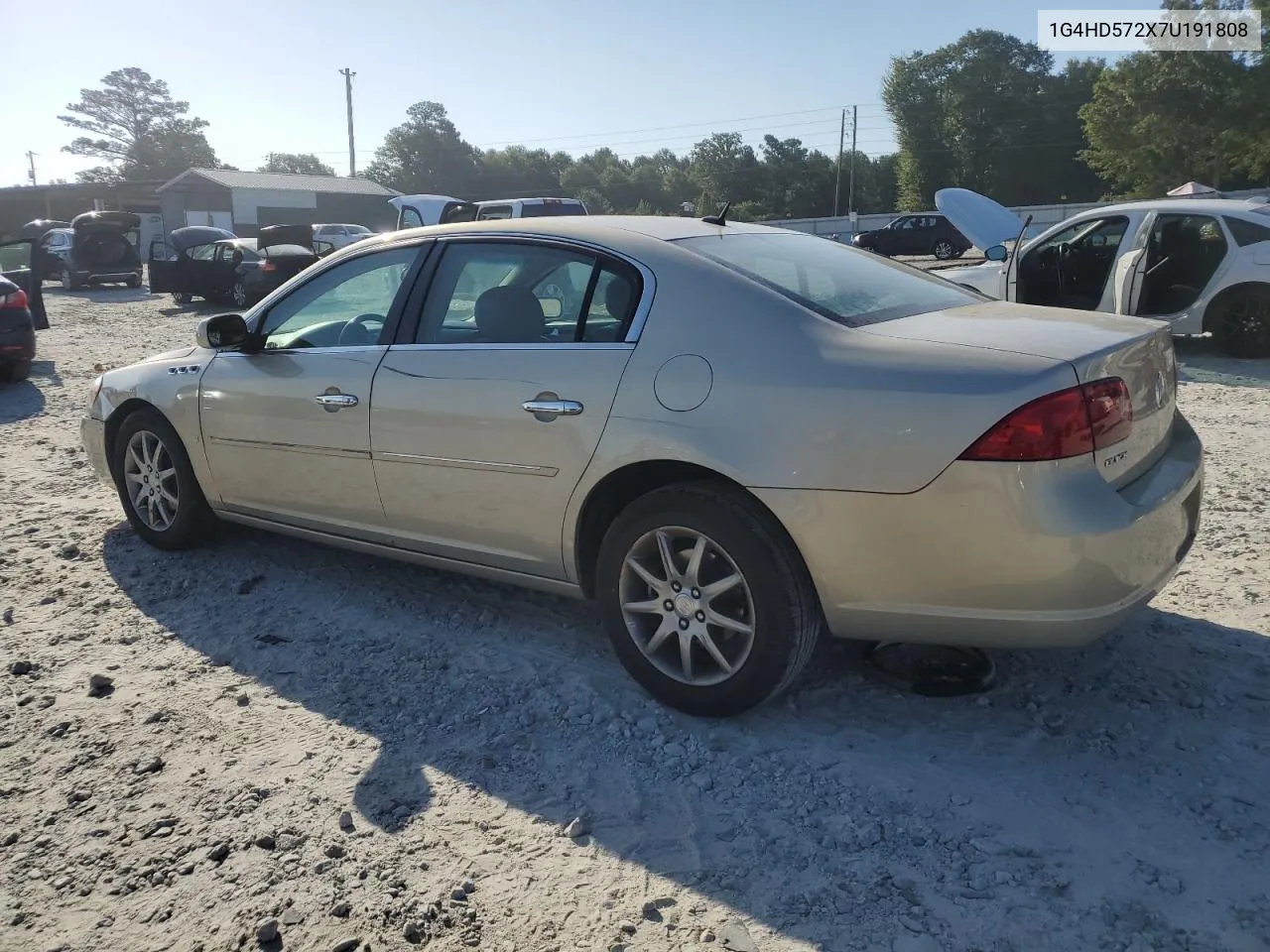 2007 Buick Lucerne Cxl VIN: 1G4HD572X7U191808 Lot: 59485474