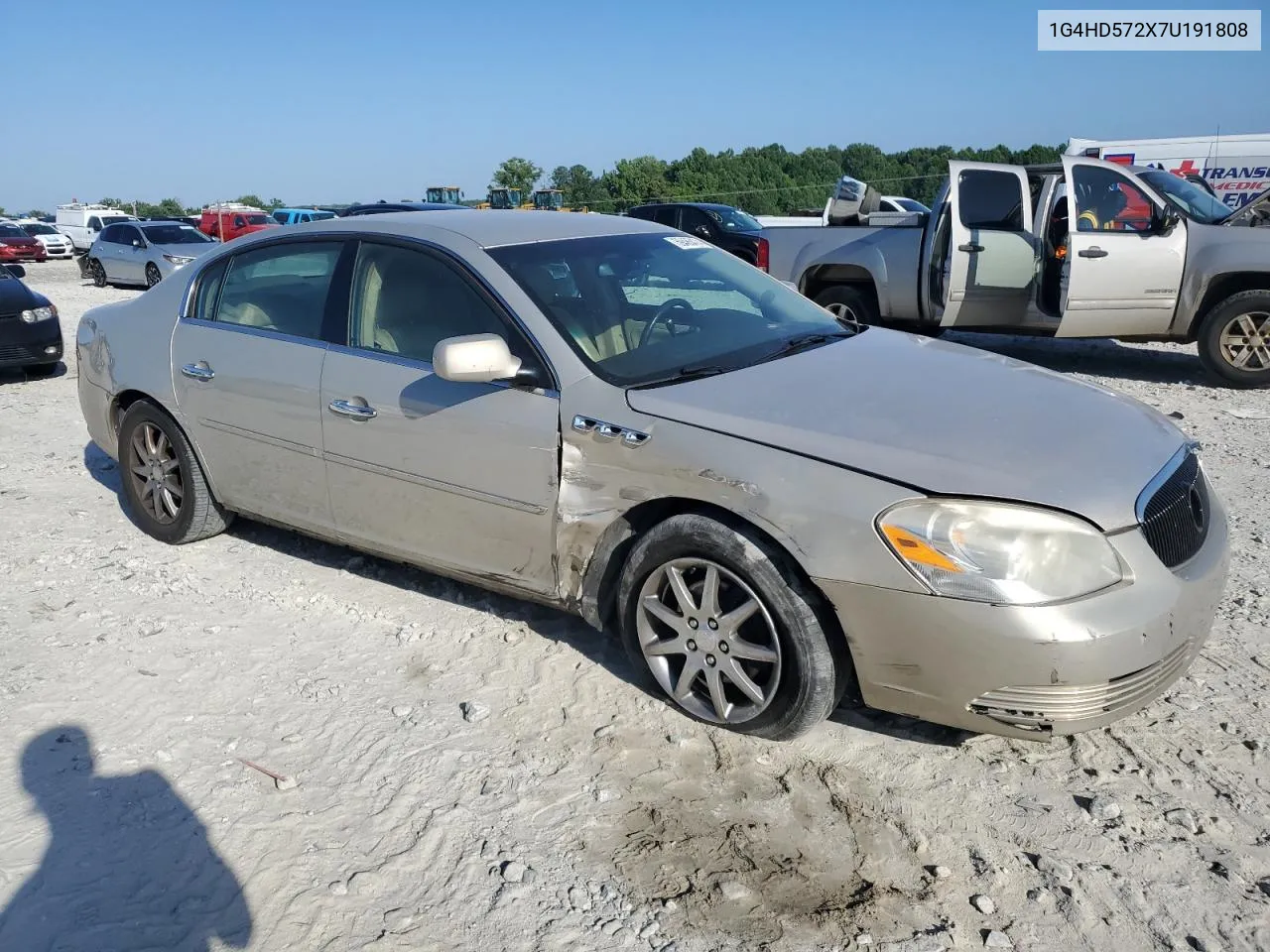 2007 Buick Lucerne Cxl VIN: 1G4HD572X7U191808 Lot: 59485474