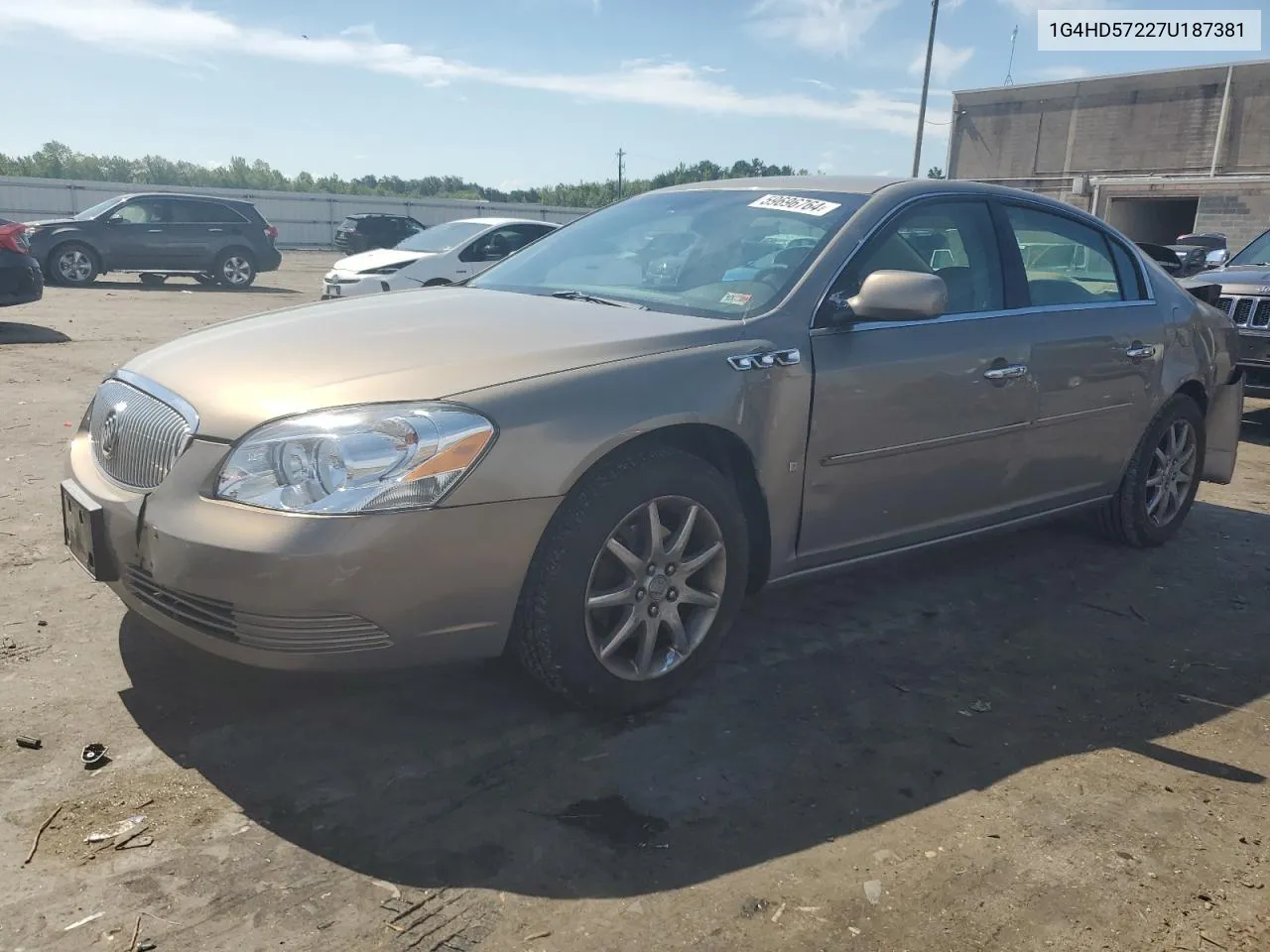 2007 Buick Lucerne Cxl VIN: 1G4HD57227U187381 Lot: 59696764