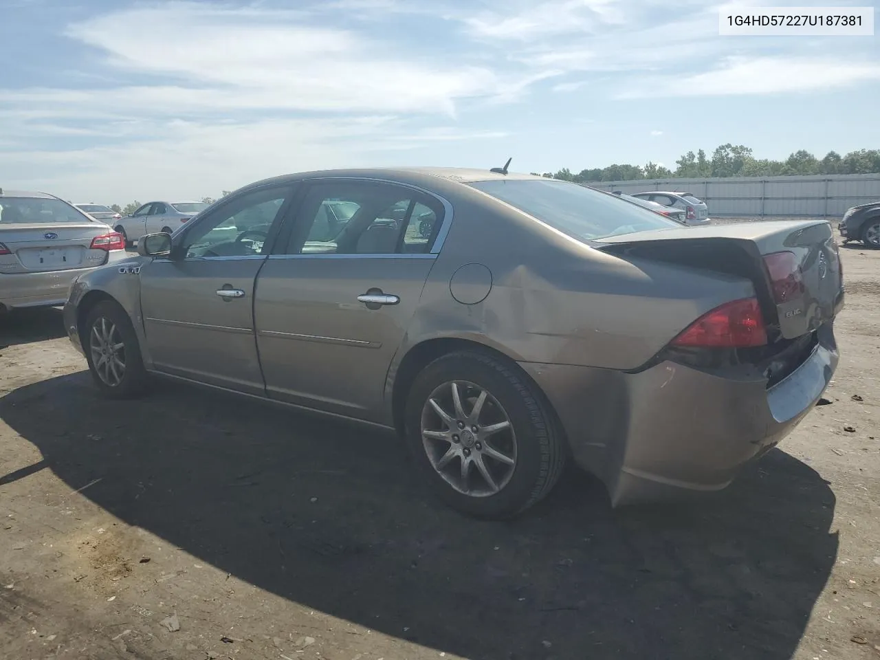 2007 Buick Lucerne Cxl VIN: 1G4HD57227U187381 Lot: 59696764