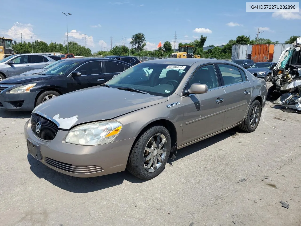 2007 Buick Lucerne Cxl VIN: 1G4HD57227U202896 Lot: 59806464