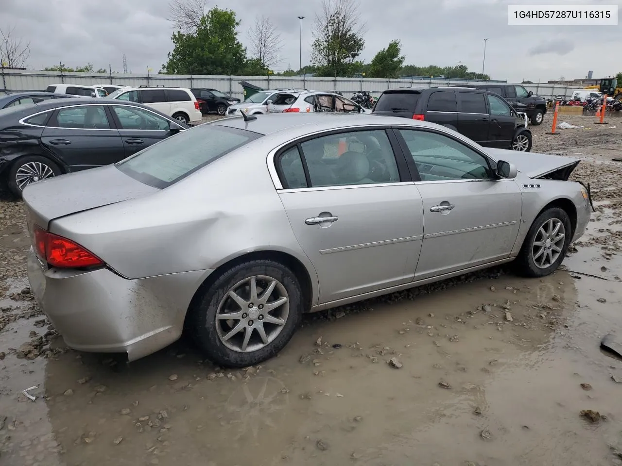 2007 Buick Lucerne Cxl VIN: 1G4HD57287U116315 Lot: 61466064