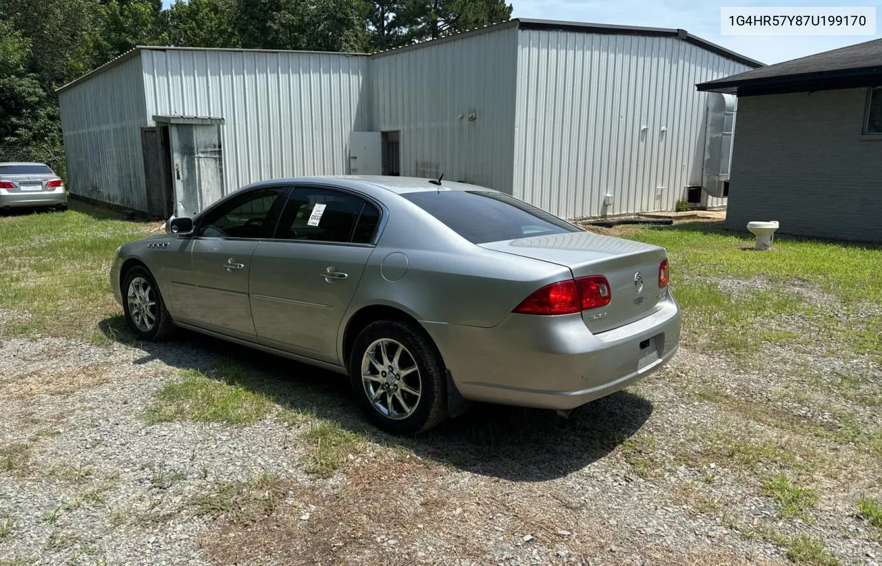 2007 Buick Lucerne Cxl VIN: 1G4HR57Y87U199170 Lot: 61711584