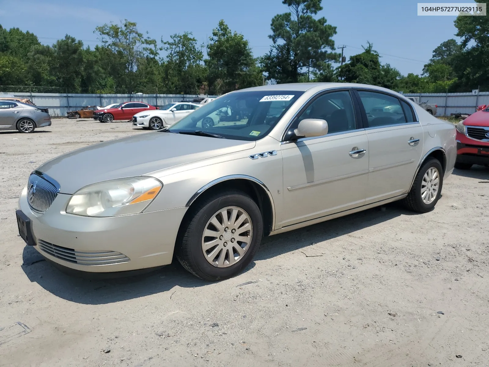 2007 Buick Lucerne Cx VIN: 1G4HP57277U229115 Lot: 63392754