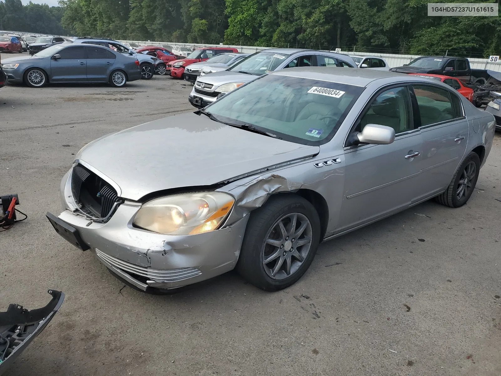 2007 Buick Lucerne Cxl VIN: 1G4HD57237U161615 Lot: 64080034