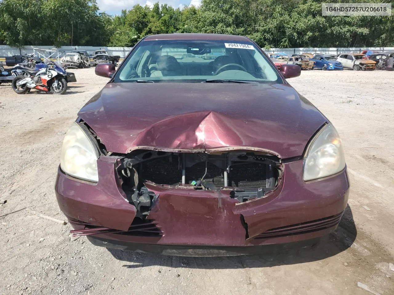 2007 Buick Lucerne Cxl VIN: 1G4HD57257U206618 Lot: 70421984