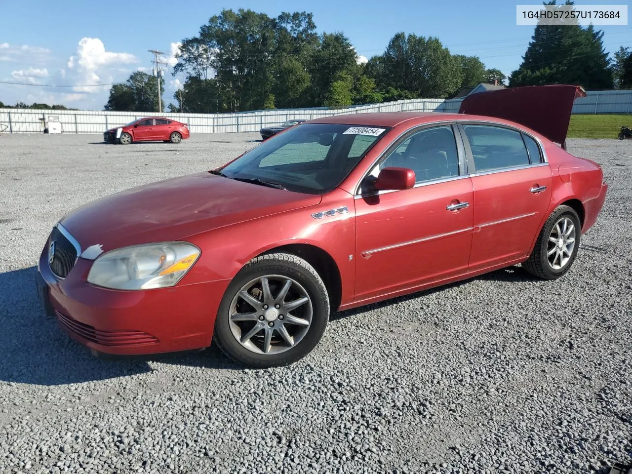 2007 Buick Lucerne Cxl VIN: 1G4HD57257U173684 Lot: 72508454