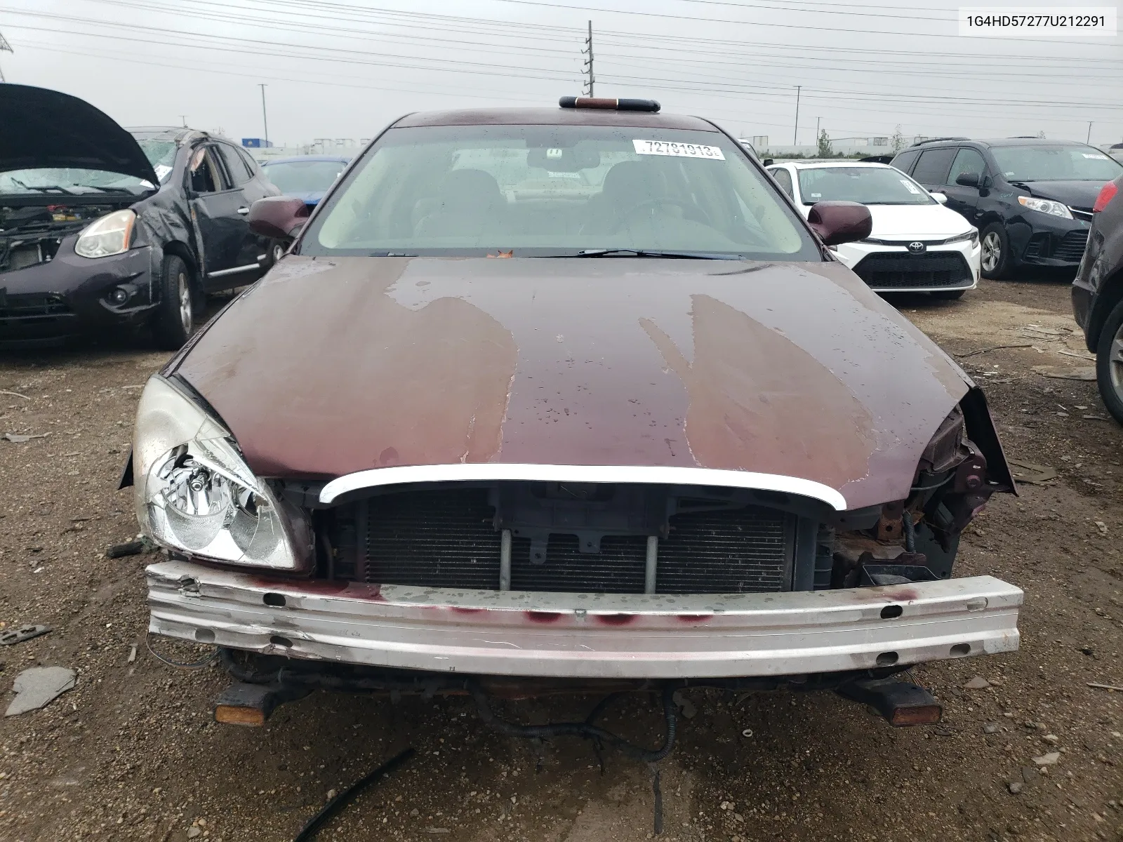 2007 Buick Lucerne Cxl VIN: 1G4HD57277U212291 Lot: 72781913