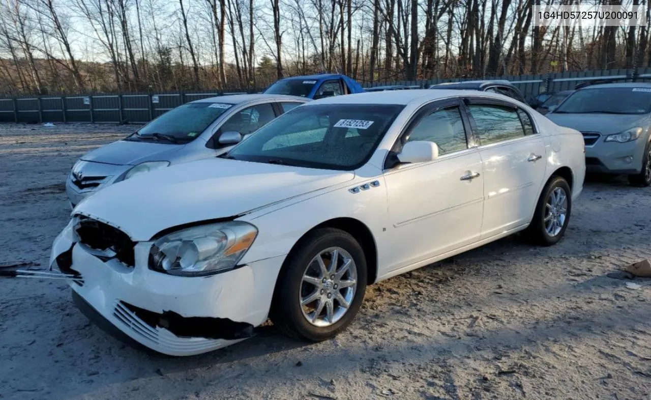 2007 Buick Lucerne Cxl VIN: 1G4HD57257U200091 Lot: 81521253