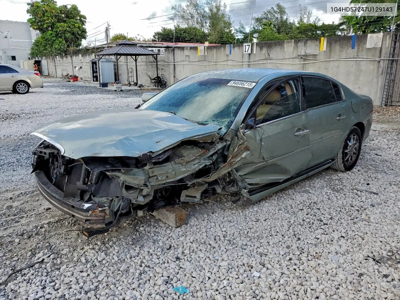 1G4HD57247U129143 2007 Buick Lucerne Cxl