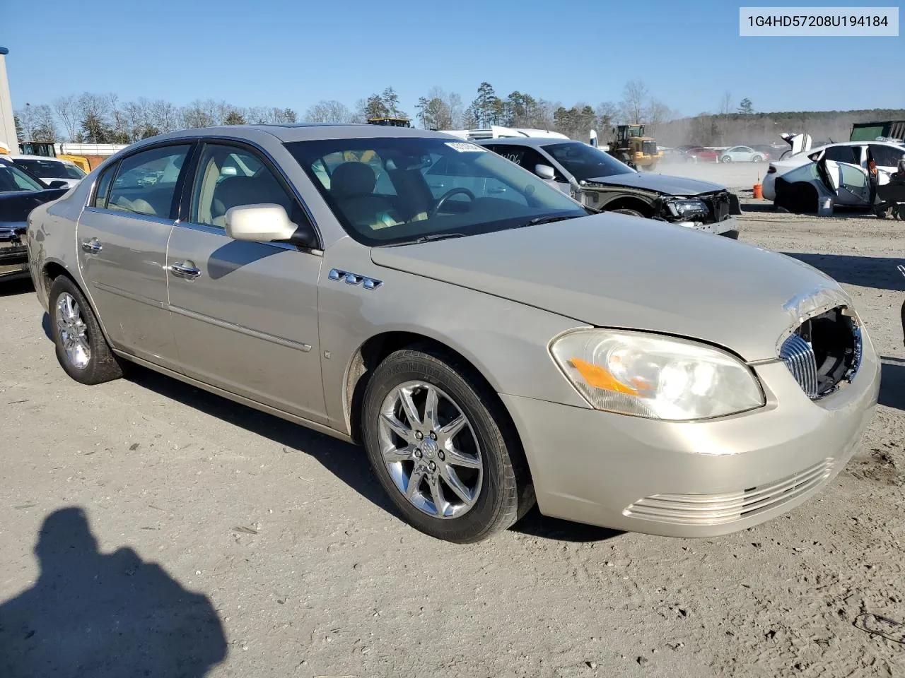 2008 Buick Lucerne Cxl VIN: 1G4HD57208U194184 Lot: 43151694