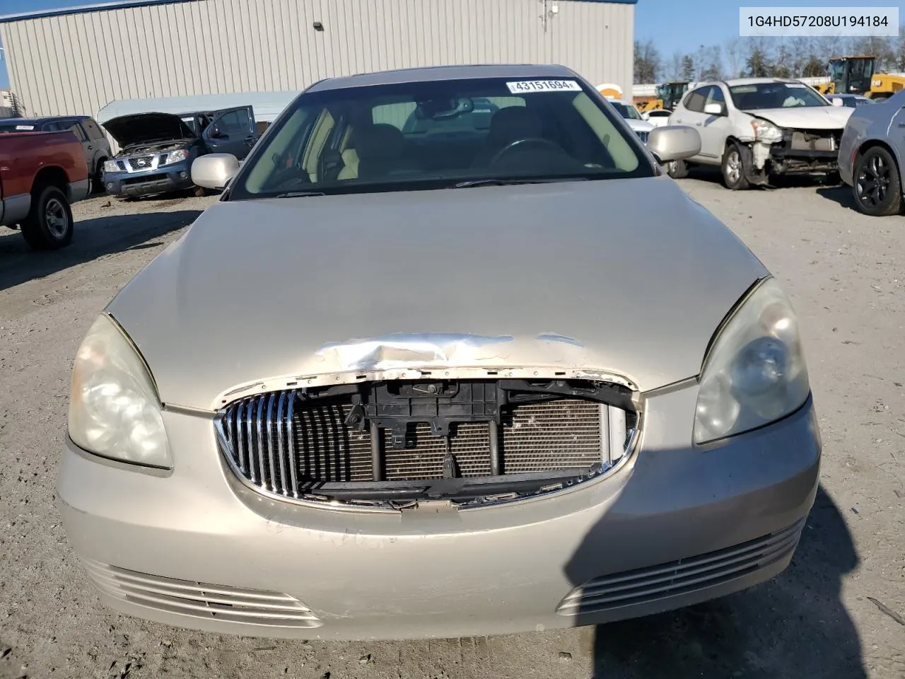 2008 Buick Lucerne Cxl VIN: 1G4HD57208U194184 Lot: 43151694