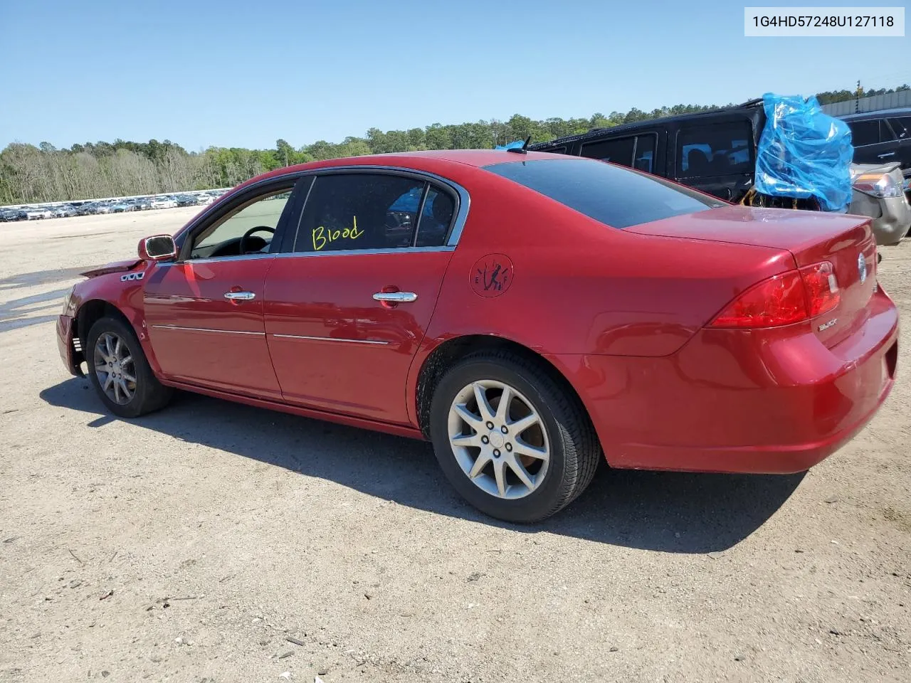 2008 Buick Lucerne Cxl VIN: 1G4HD57248U127118 Lot: 51007394