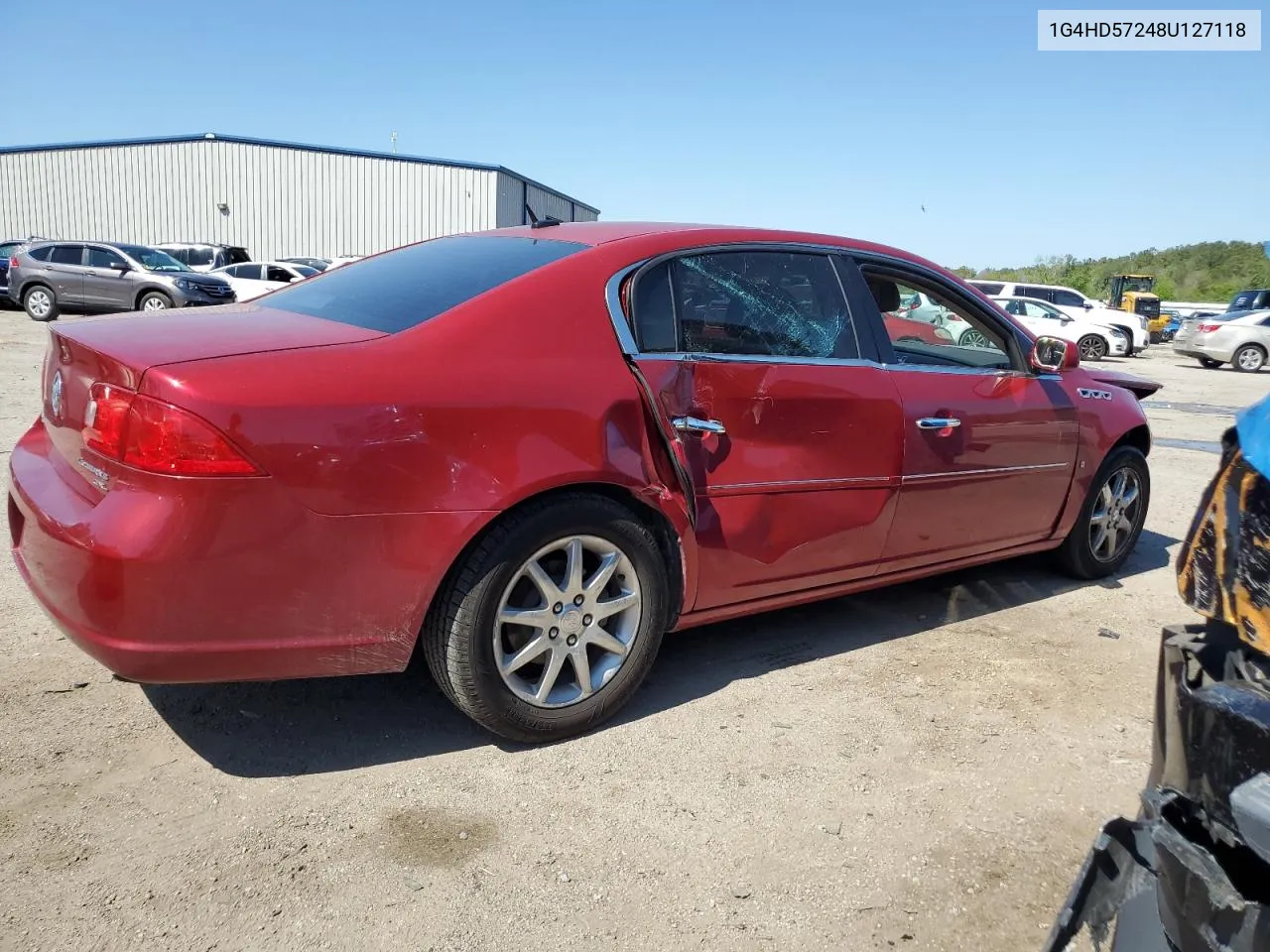 2008 Buick Lucerne Cxl VIN: 1G4HD57248U127118 Lot: 51007394