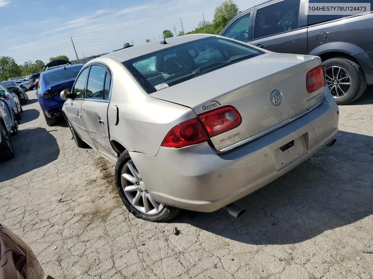 2008 Buick Lucerne Cxs VIN: 1G4HE57Y78U124473 Lot: 51656334