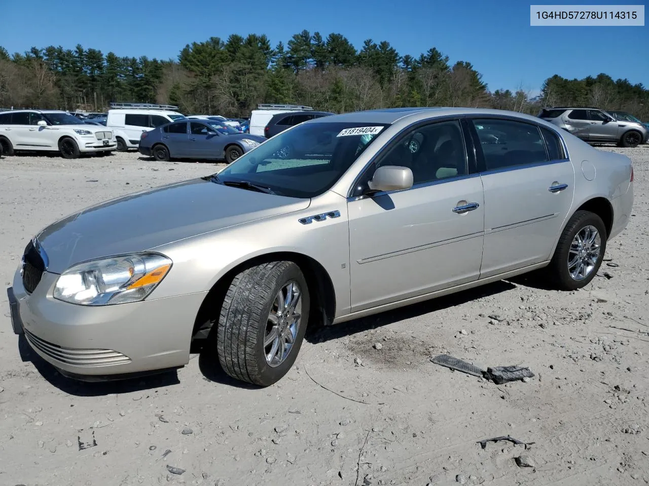 1G4HD57278U114315 2008 Buick Lucerne Cxl