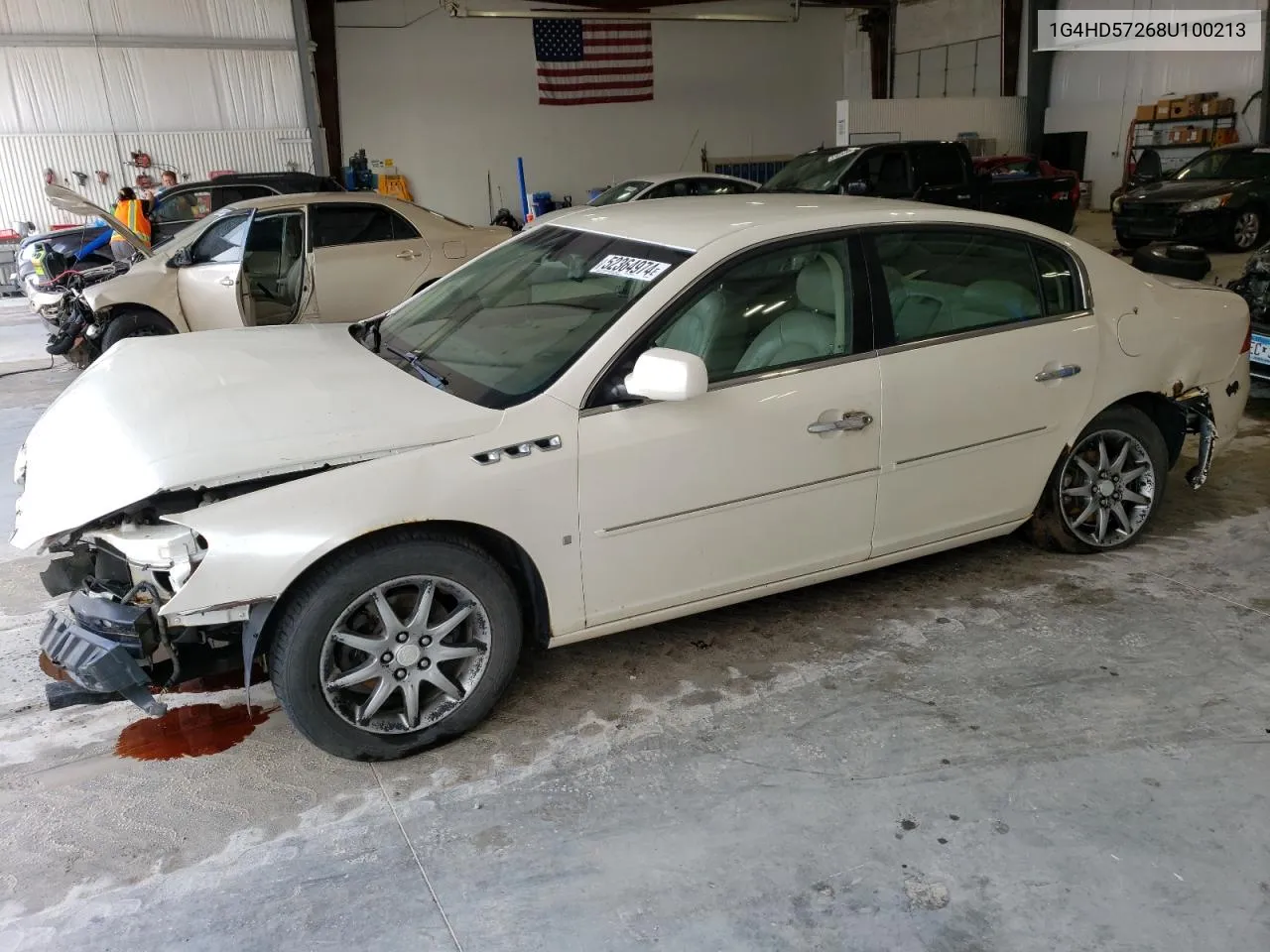 2008 Buick Lucerne Cxl VIN: 1G4HD57268U100213 Lot: 52364974