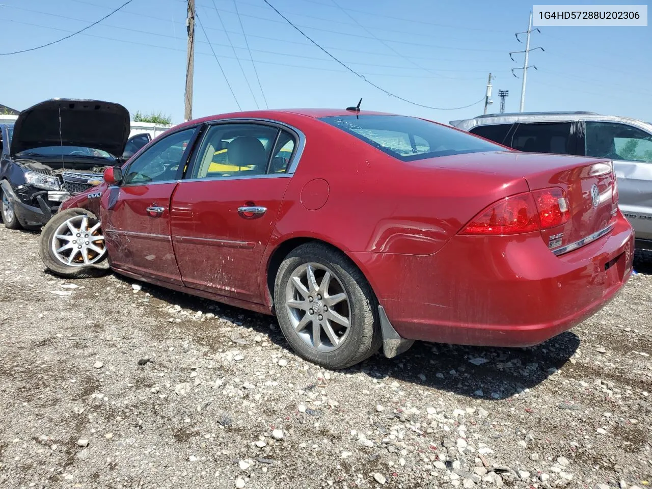 2008 Buick Lucerne Cxl VIN: 1G4HD57288U202306 Lot: 53478634