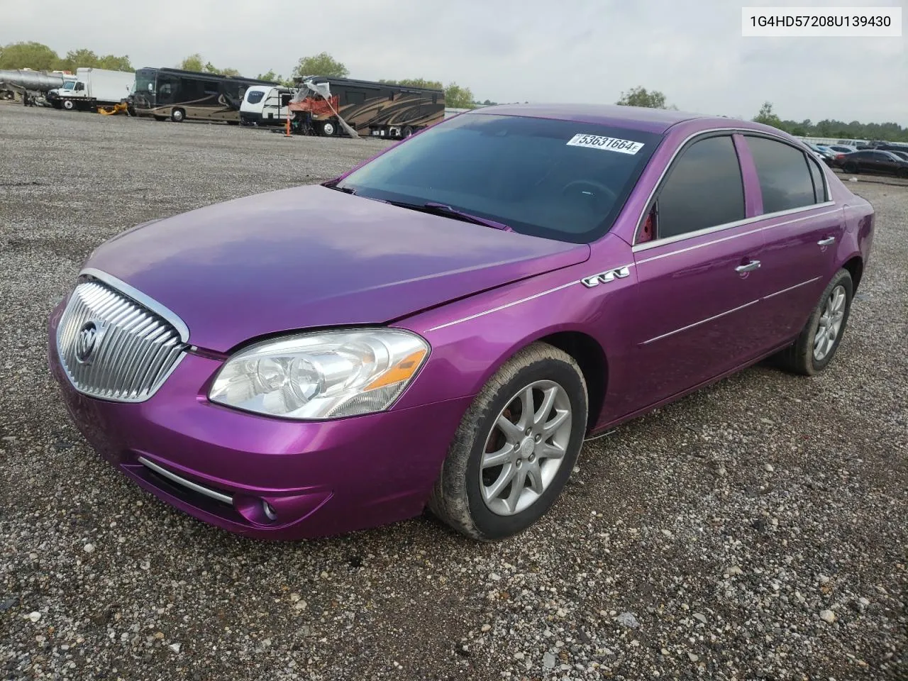 2008 Buick Lucerne Cxl VIN: 1G4HD57208U139430 Lot: 53631664