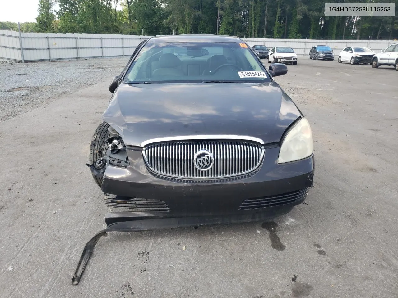 2008 Buick Lucerne Cxl VIN: 1G4HD57258U115253 Lot: 54055424