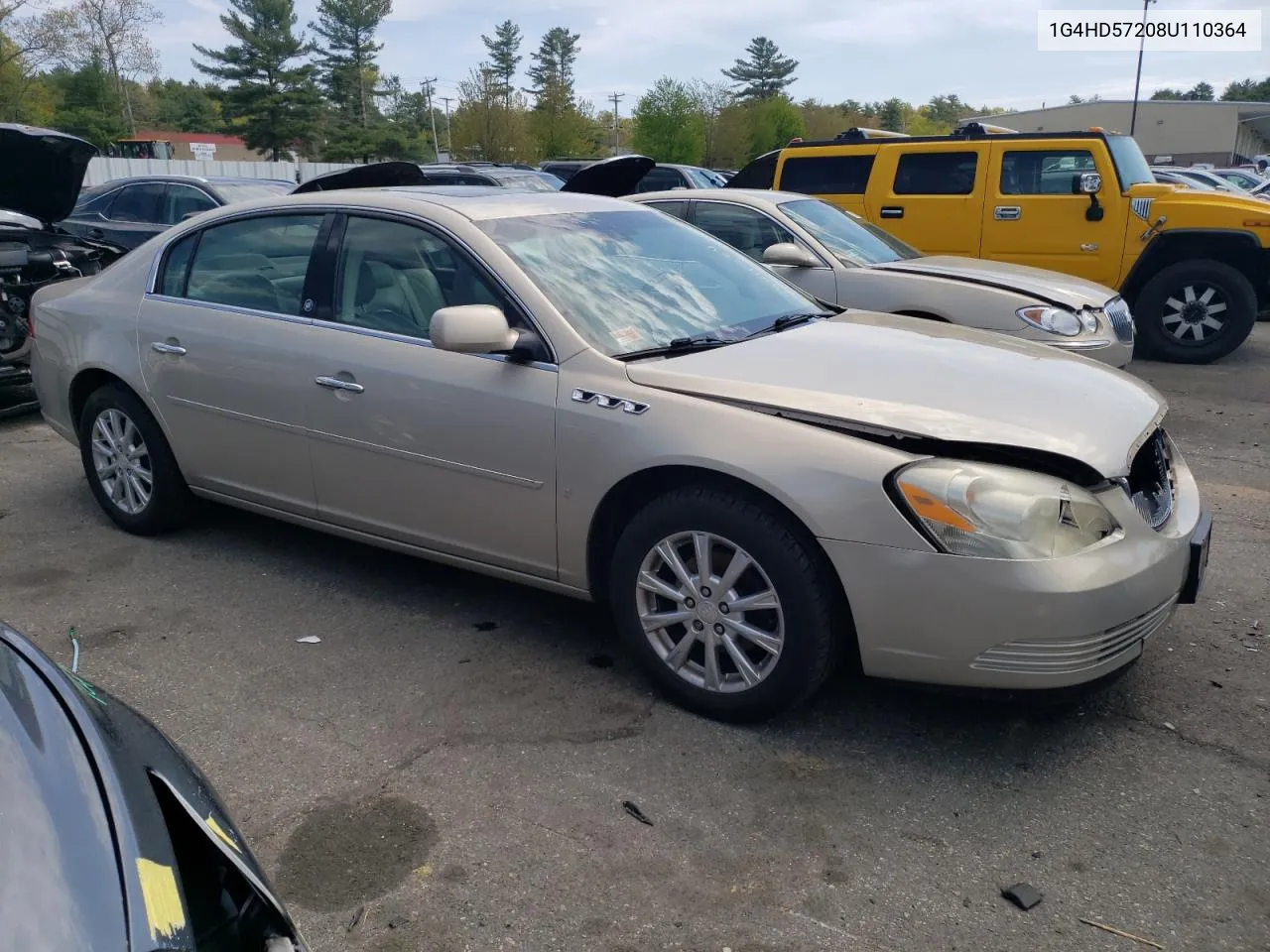 2008 Buick Lucerne Cxl VIN: 1G4HD57208U110364 Lot: 54511284