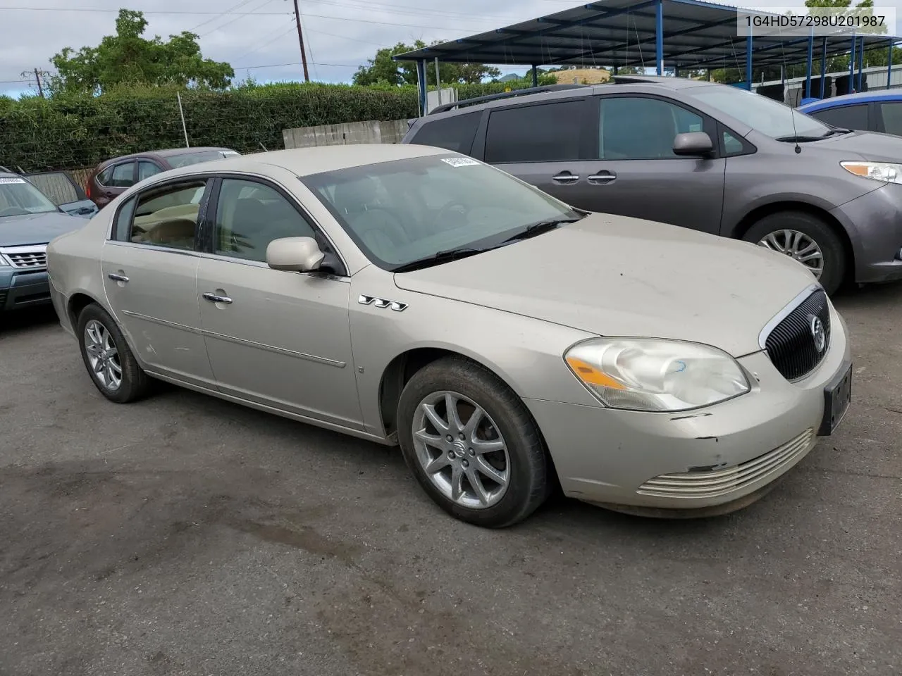 2008 Buick Lucerne Cxl VIN: 1G4HD57298U201987 Lot: 54981364